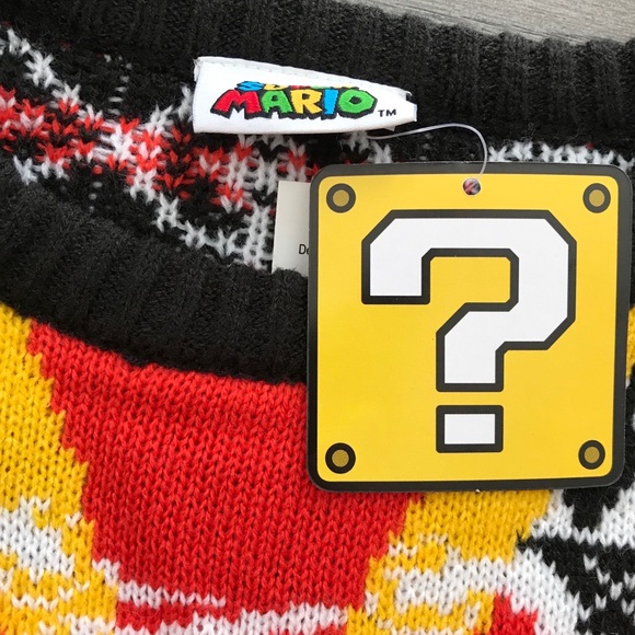 Boys NWT Super Mario Sweater - Picture 3 of 5